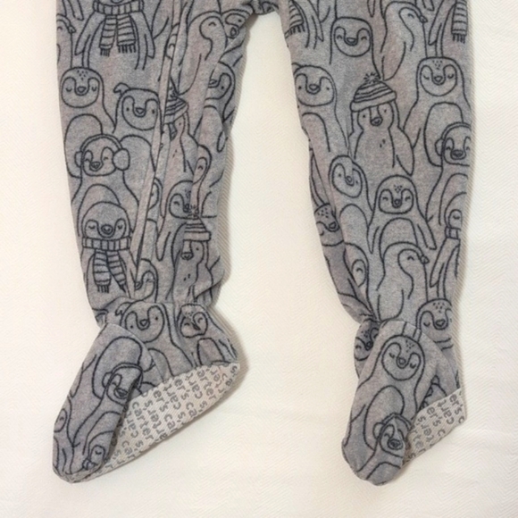carter's 2-pack winter fleece zipper footie sleeper pajamas bundle 18 months - Picture 7 of 8